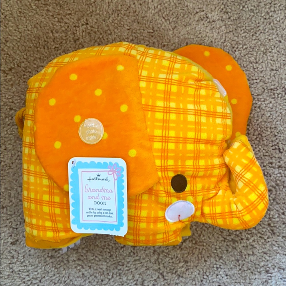 Hallmark Grandma and Me Book Plush Elephant Pillow